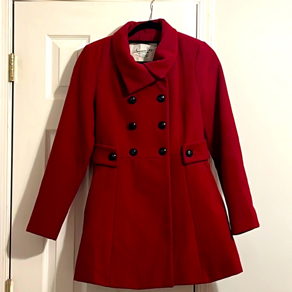 Women’s double breasted classic pea coat